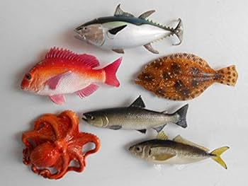Amazon.co.jp: Jui16Hz カプセルQ マグネット水族館 日本の食用